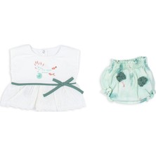Puppis Baby Dantelli Şile Bezi Lüx Ikili Takım