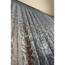 Lisabella Home Antrasit Gri Fevkalade  1x2  Pile Dikişli  Örme Tül Perde