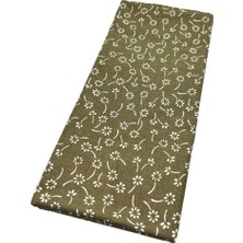 Angel Çanta Aksesuar 120X50 cm Pamuklu Astarlık Kumaş Yeşil  Çıtır Çiçek Desen