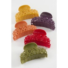 Çini Desenli Renkli Mandal Toka 6 cm