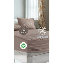 Sıvı Geçirmez Kapitoneli Tek Kişilik Yatak Alezi Açık Kahverengi 120X200
