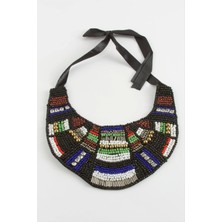 Etnik Kum Boncuk Yaka Kolye