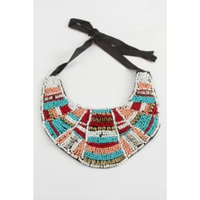 Etnik Kum Boncuk Yaka Kolye