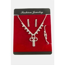 Göz Taşlı Lüks Suyolu Set Kolye