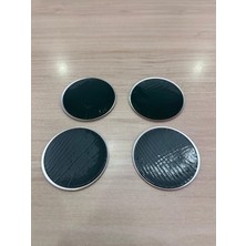 Metal Yeni Kia Tasarım Jant Göbeği Göbek Arması 56 mm Sticker Logo 4'lü Set