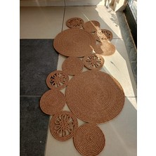 Jut Hasır Yolluk Koridor Halısı Pas Pas Kilim
