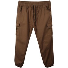 Kargo Cepli Büyük Beden Likralı Jogger Pantolon