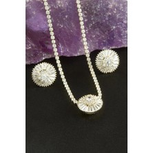 Kartanesi Zirkon Taşlı Lüks Set Kolye