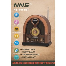 Nns NS-7061 Bs Nostaljik Taşınabilir Radyo