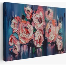 Şakayık Çiçeği, Modern Dekoratif Kanvas Tablo, Duvar Dekoru 1198