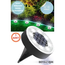 Technojet 8 Led’li Solar Bahçe Lambası | 1 Adet | Su Geçirmez | Otomatik Sensörlü | Bahçe Aydınlatma | Beyaz Işık