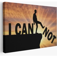 Yapamam, Ben Yapabilirim, Motivasyon Dekoratif Kanvas Tablo, Duvar Dekoru 5409