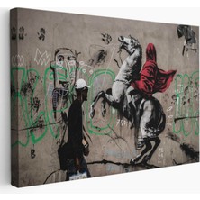 Alpler ve Napolyon Geçişi Banksy Dekoratif Kanvas Tablo, Duvar Dekoru 5094