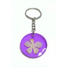 Kartopu Çiçeği Papatya Epoksi Anahtarlık