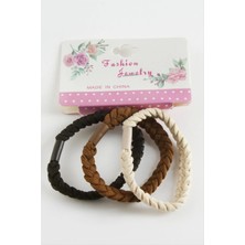 Örgülü Lastikli Toka 3 Adet