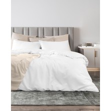 Madame Coco Loire King Size Tencel Çarşaflı Nevresim Takımı ( TENCEL:trade_mark: ) - Beyaz