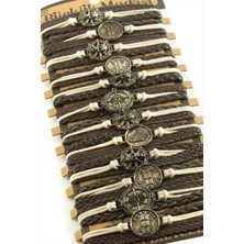 Metal Aparatlı Vinlex Deri Bileklik