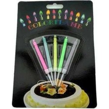 Teknotrust Renkli Doğum Günü Mumları Paketi, 5 Adet, Neşeli ve Renkli Tasarımlar