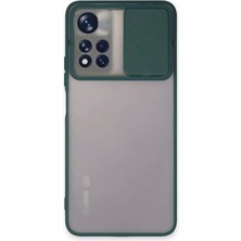 Emos Avm Xiaomi Redmi Note 11T Kılıf Palm Buzlu Kamera Sürgülü Silikon - Yeşil