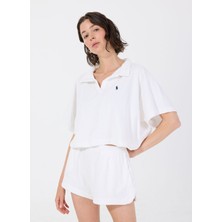 Polo Ralph Lauren Düz Beyaz Kadın Tulum 21556375