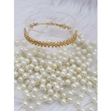Happy Handmade -  24K Altın Kaplama Miyuki ve Dorikalı Bileklik Kuyumcu Modeli Bileklik