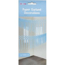 Teknotrust Mavi Çok Renkli Süs Uzar Arka Fon 3 Metre Paket 1