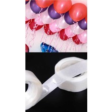 Teknotrust Mini Balon Yapıştırıcı Bant, Çift Taraflı, 100 Adet, Renkli ve Kullanımı Kolay.