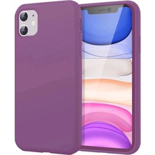 Emos Avm iPhone 11 Kılıf First Silikon - Mürdüm
