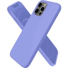Emos Avm iPhone 12 Pro Kılıf First Silikon - Mor