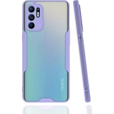 Emos Avm Oppo Reno 6 Kılıf Platin Silikon - Lila