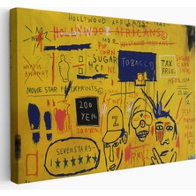 SONIKON LINE Hollywood Africans 1983 Jean Michel Basquiat Dekoratif Kanvas Tablo, Duvar Dekoru 5058
