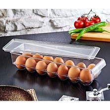 Renkli Kapaklı Buzdolabı Yumurtalık Organizer, 15'li, Pratik ve Şık Tasarım