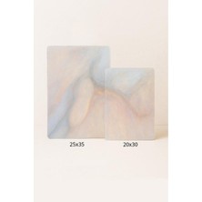 Çiftli Temiz Cam Kesme Tahtası, Desenli, Antibakteriyel, Renkli, Mutfak Için Ideal