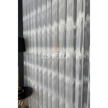 Lisabella Home Serenita  Beyaz Pilesiz Düz Dikişli  Örme Tül Perde