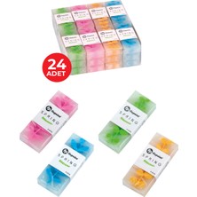 Silgi Çiçek Desenli P-0775 24LÜ