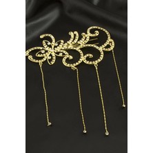 Çiçek Taşlı Saç Aksesuarı