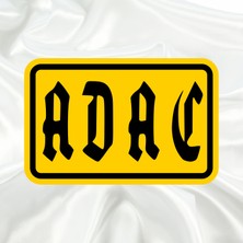 Keyf'ince Shopping ADAC Otomobil Kulübü Pleksi Panjur Arması - 1 I Universal Vidalı Oto Panjur Süsü I Araba Panjur Süsü