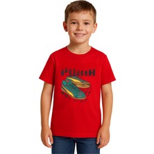 Puma Grafik Kırmızı Genç Tişört  (7–16 Yaş)  68993911