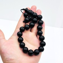 15 x 15 mm Kumpaslı Efe Maskot Erzurum Oltu Taşı Tesbih