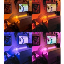 50 cm Opak 20 Renk Rf Kumandalı Rgb Çubuk Şerit LED Renk Değiştiren LED Işık SB-6542