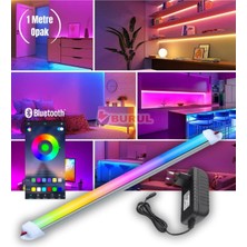 1 Metre Opak 256 Renk Bluetooth Kontrol Rgb Çubuk Şerit LED Renk Değiştiren LED Işık SB-6543