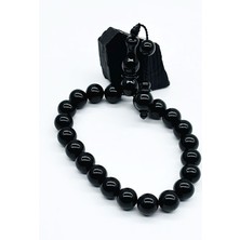 12 x 12 mm  Kumpaslı Efe Maskot Erzurum Oltu Taşı Tesbih