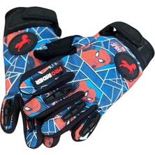 Motosiklet Çocuk Eldiveni Tpr Velcro Kids Motor Eldiven Spider