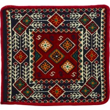 Dekoratif Otantik Çift Taraflı Fermuarlı Kilim Şark Köşesi Minder Kılıfı (40CMX41CM) Mod5