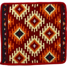 Dekoratif Otantik Çift Taraflı Fermuarlı Kilim Şark Köşesi Minder Kılıfı (40CMX41CM) Mod7
