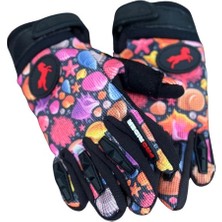 Motosiklet Çocuk Eldiveni Tpr Velcro Kids Motor Eldiven Ocean