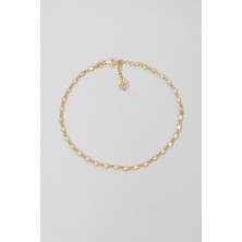 Lavinya 18 Ayar Sarı Altın Kaplama 25 cm Gümüş Hal Hal