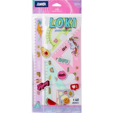 Junior Loki Cetvel Seti Pastel Renk 4 Parça (131470)
