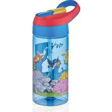 Kırmızı 500ML Pipetli Çocuk Su Matara Tritan Hafif ve Dayanıklı Tasarım
