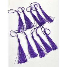 Karan Tuhafiye Floş Püskül / 7 cm Ince Püskül / 10 Lu Set